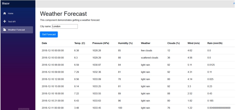 New Blazor Project